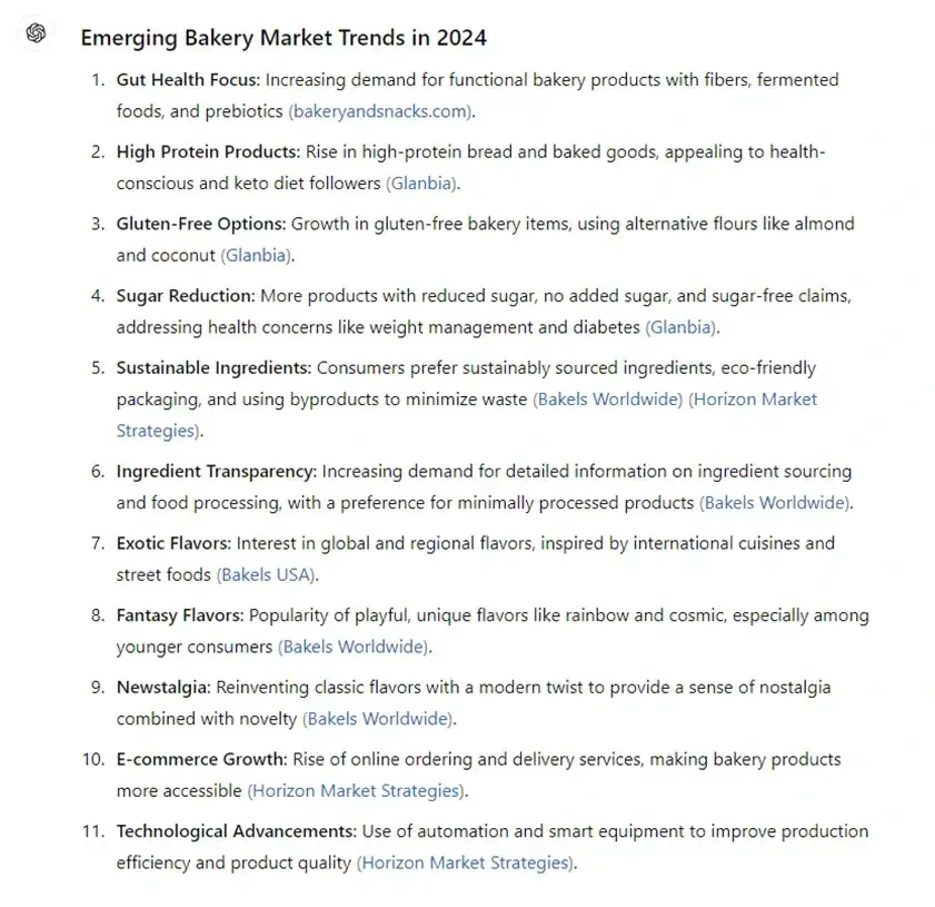 tendencias emergentes del mercado de la panadería en 2024