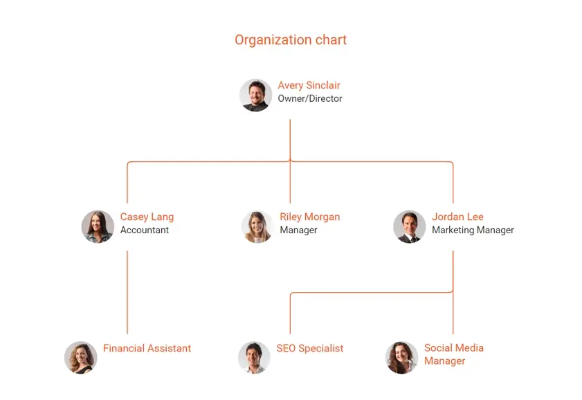 junk removal organization chart