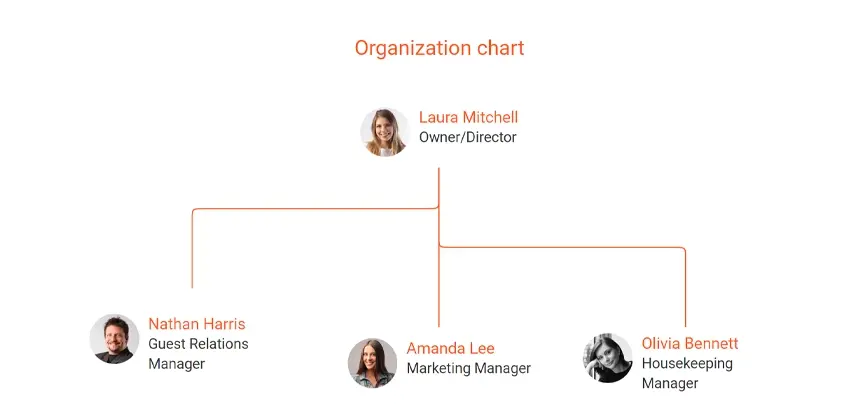 organization chart airbnb business