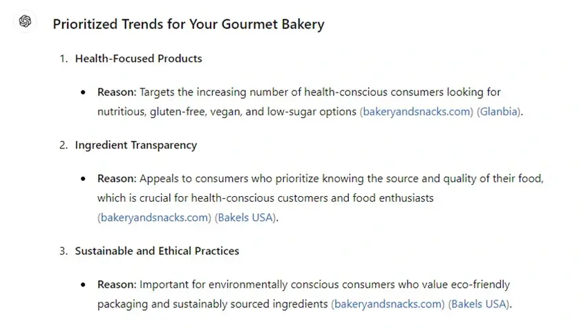 prioritized trends for your gourmet bakery