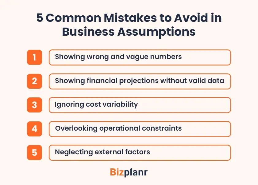 5 common mistakes to avoid in business assumptions