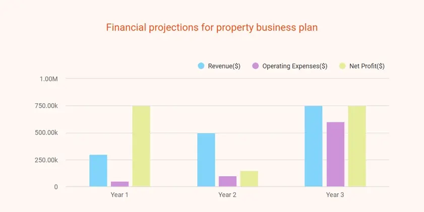 financial projections for property business plan