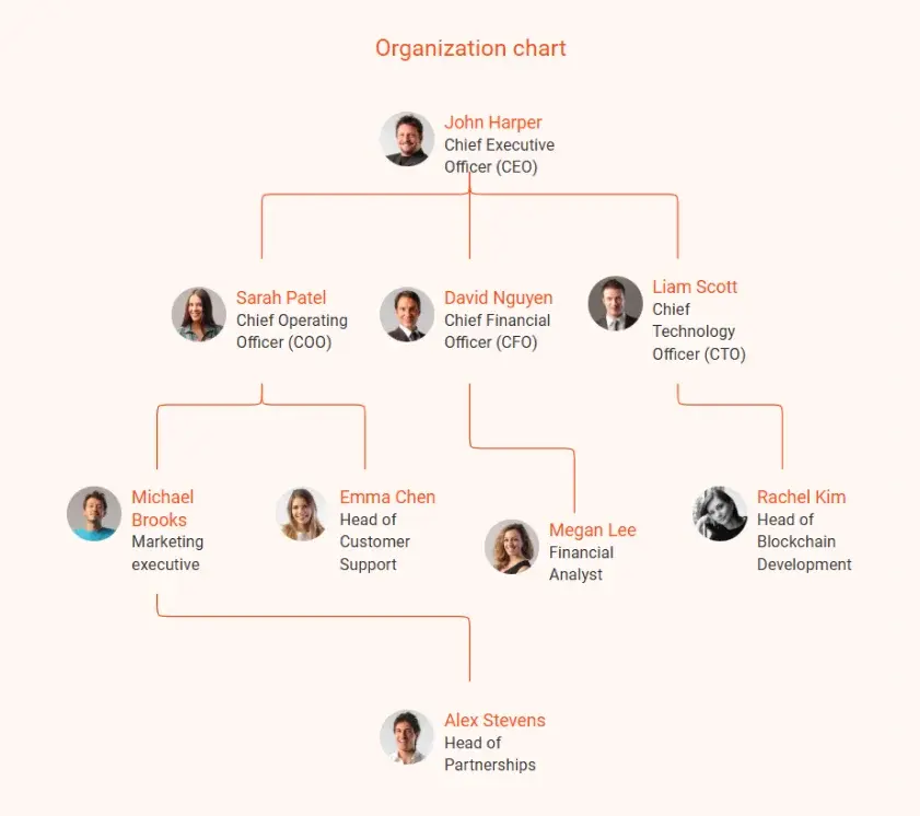 organization chart key elements of business plan