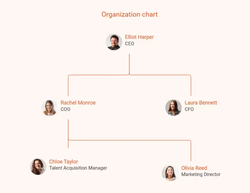 organization chart record label business plan