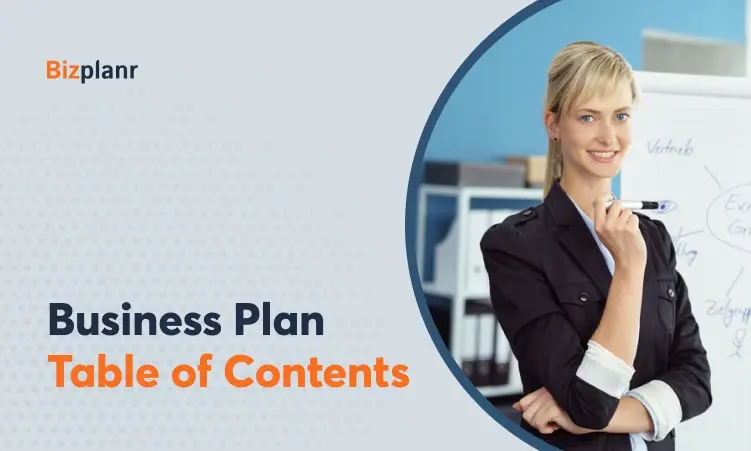 Business Plan Table of Contents