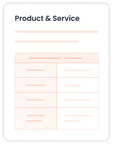 Product and Service Description Workbook