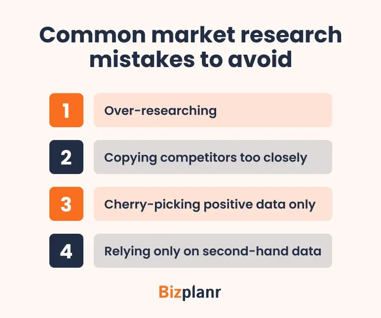 common market research mistakes to avoid