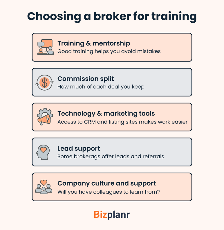 Choosing a broker for training