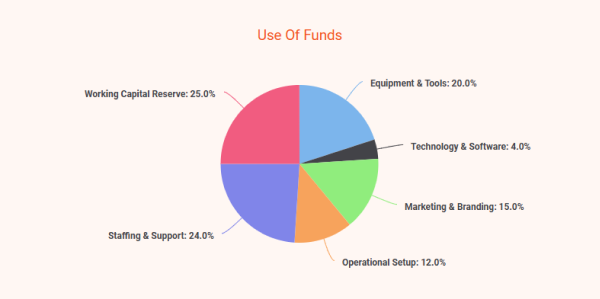 home inspection business plan use of funds