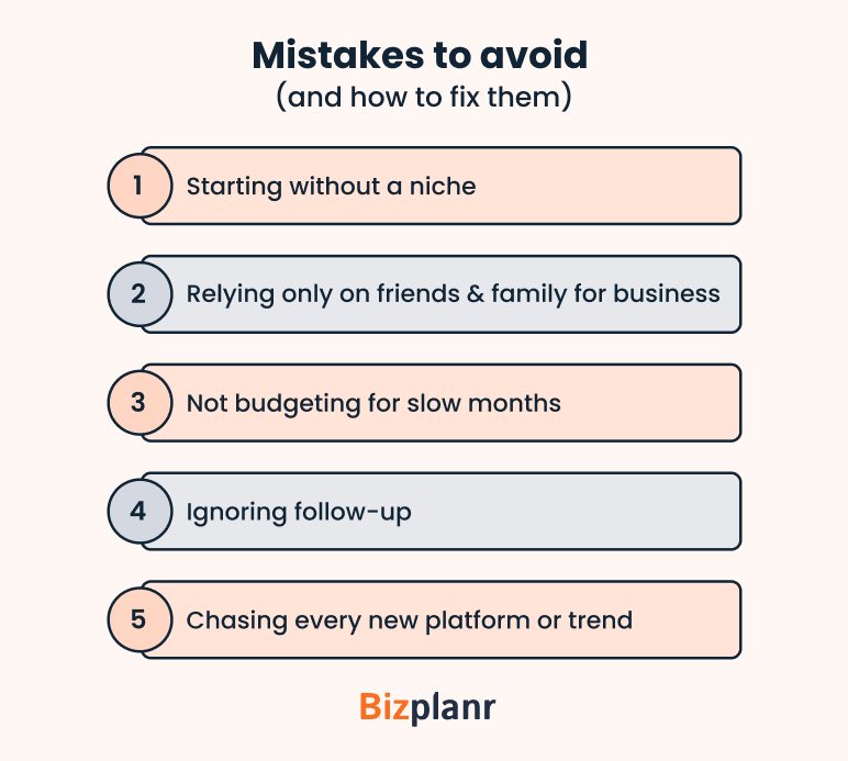 Mistakes to avoid