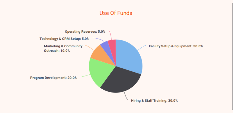 nonprofit business plan use of funds