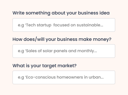 Add business specific details