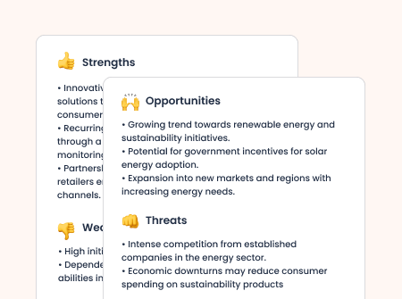 Generate your swot analysis