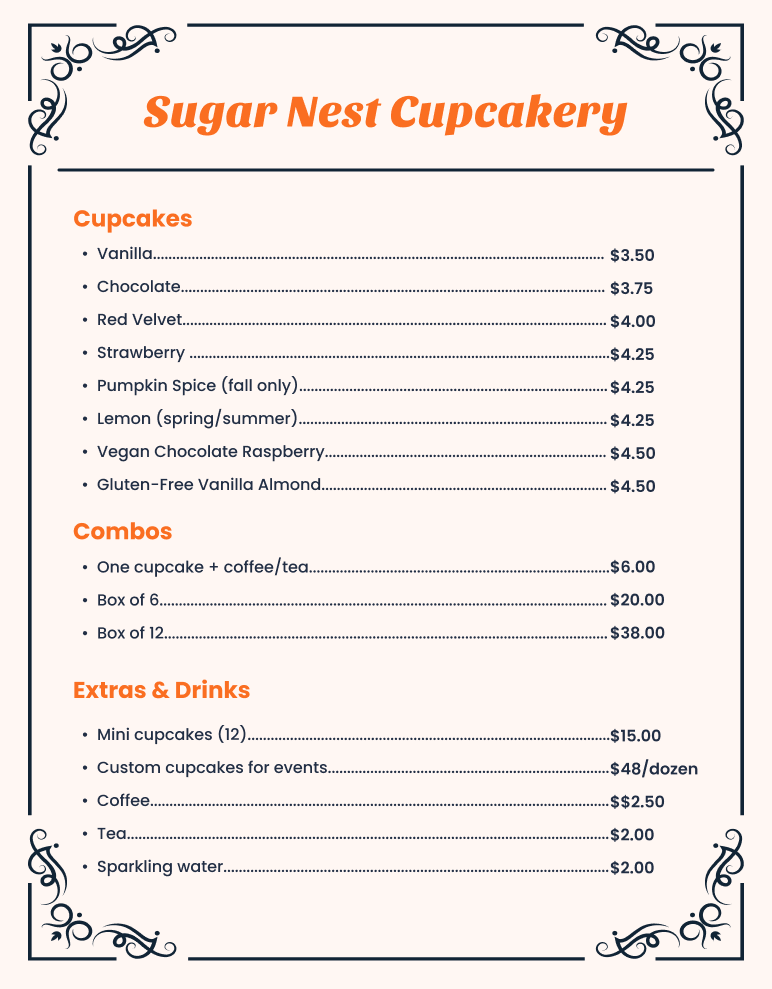 Sugar nest cupcakery 