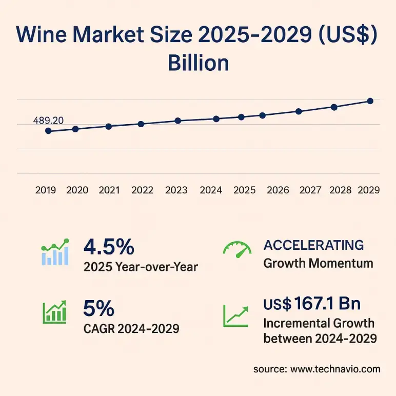 Wine business plan market size