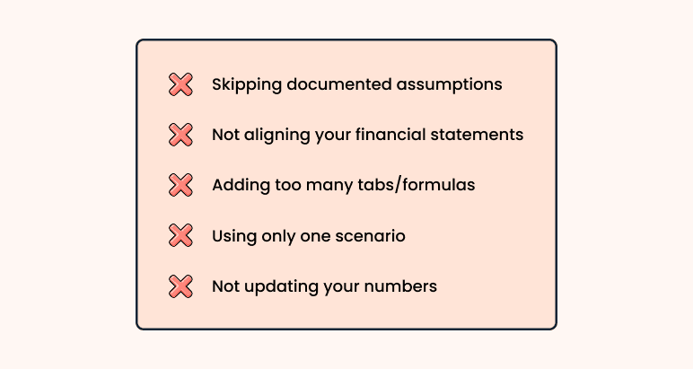 Common financial modeling mistakes (& how to avoid them) - business plan